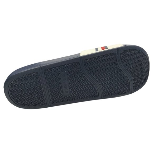 NWT TOMMY HILFIGER AUTHENTIC MEN'S NAVY BLUE SLIP ON SLIDES SANDALS SIZE 12 - Picture 5 of 5